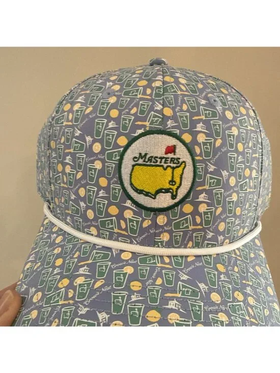 Masters Golf Hat Crows Nest Blue SnapBack In Hand - Picture 3 of 6